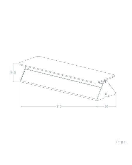 Applique Murale LED Aluminium Temis 10W Noire