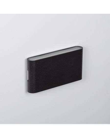 Applique Murale LED Extérieure Aluminium Vesta 12W Éclairage Double Face Noire