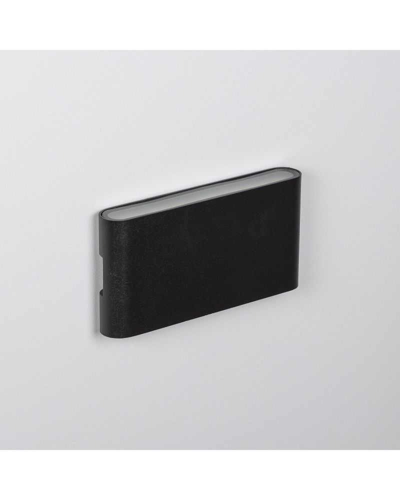 Applique Murale LED Extérieure Aluminium Vesta 12W Éclairage Double Face Noire
