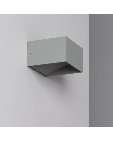 Applique Murale LED Aluminium Lico 6W Éclairage Double Face Grise Claire
