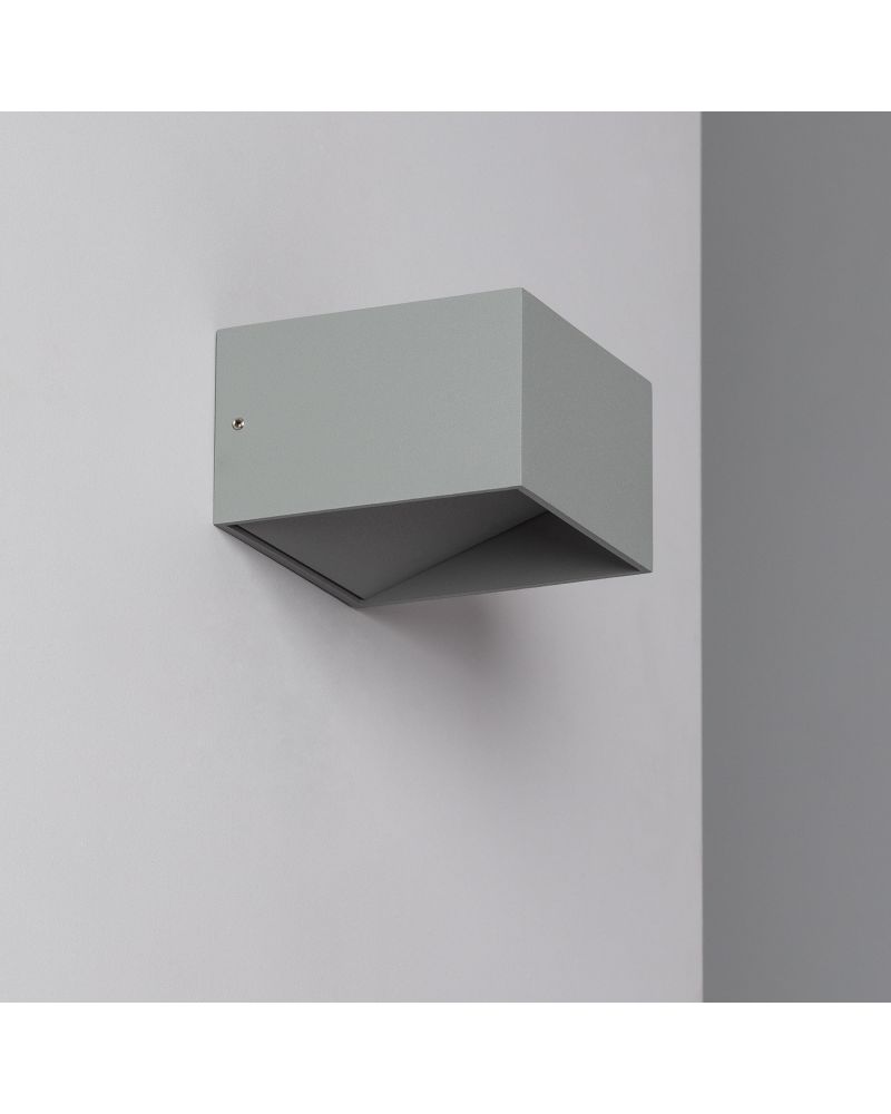 Applique Murale LED Aluminium Lico 6W Éclairage Double Face Grise Claire