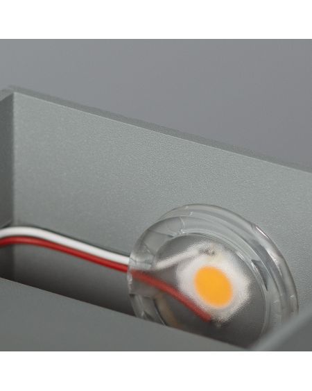 Applique Murale LED Aluminium Lico 6W Éclairage Double Face Grise Claire