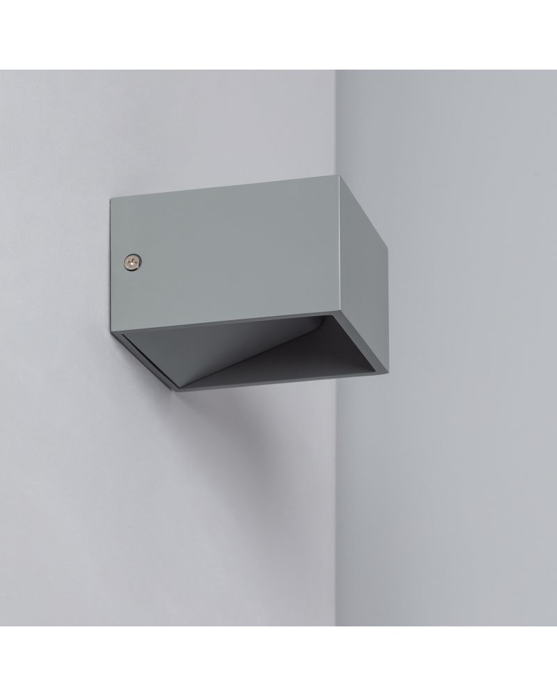 Applique Murale LED Aluminium Lico 6W Éclairage Double Face Grise