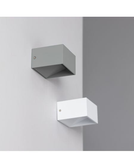 Applique Murale LED Aluminium Lico 6W Éclairage Double Face Grise
