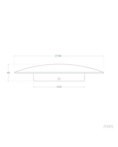 Applique Murale LED Aluminium Iris 8W Blanche