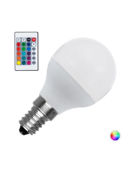 Ampoule LED Dimmable E14 4.5W 450 lm G45 RGBW