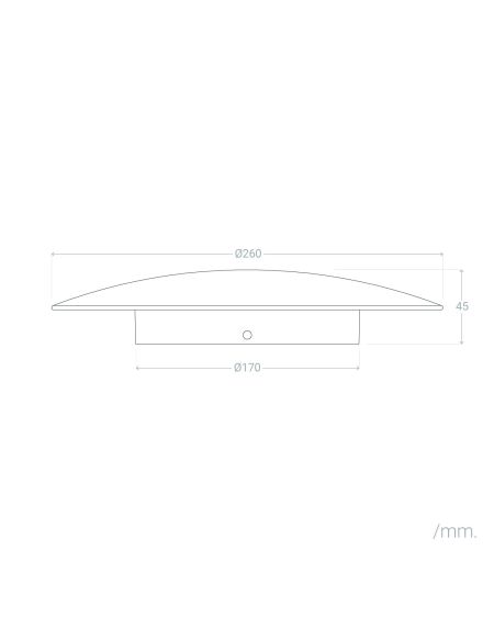 Applique Murale LED Aluminium Iris 18W Blanche
