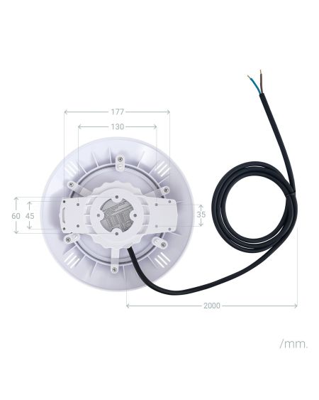 Spot LED Piscine en Saillie RGB Submersible 12V AC IP68 18W