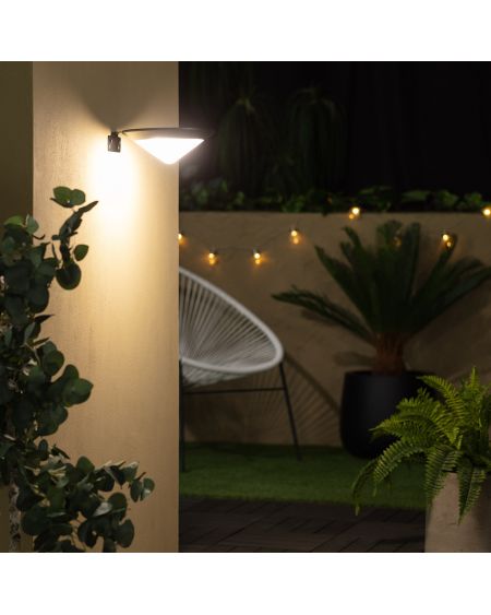Applique Murale LED Extérieure Solaire Aluminium Tucson avec Détecteur Mouvement Radar IP65
