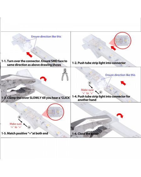 Connecteur HIPPO pour Jonction Ruban LED IP66
