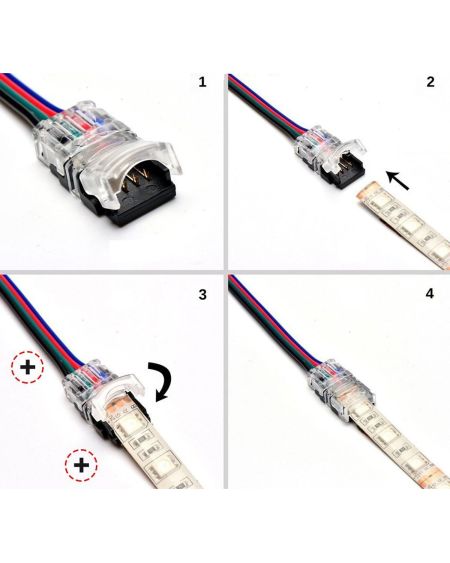 Connecteur HIPPO Câblé pour Ruban LED IP20