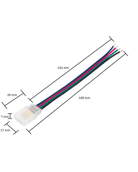 Connecteur HIPPO Câblé pour Ruban LED IP65
