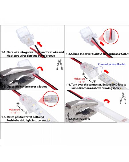 Connecteur HIPPO Câblé pour Ruban LED IP65