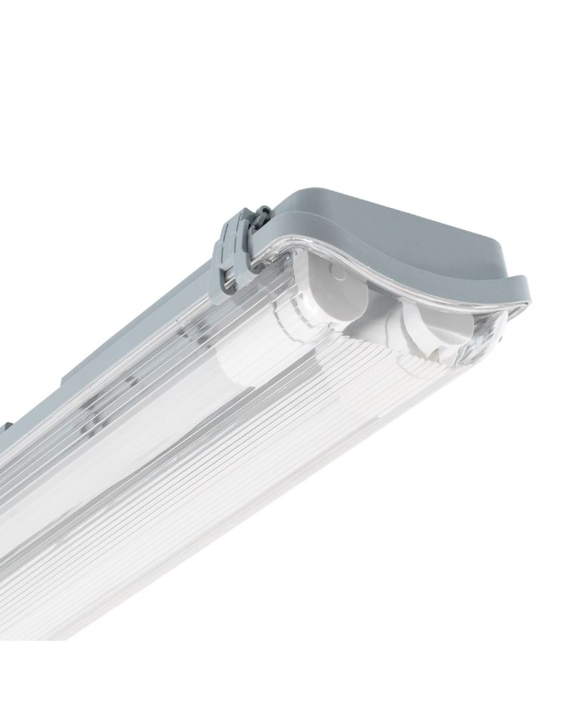 Réglette Étanche IP65 Slim pour deux Tubes LED 60cm Connexion Latérale