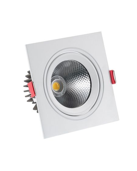 Spot LED Downlight 10W COB Carré New Madison Coupe Ø 95mm