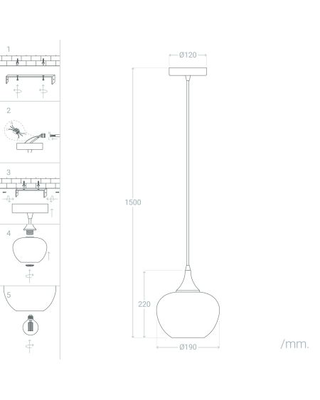Suspension Verre Manzana