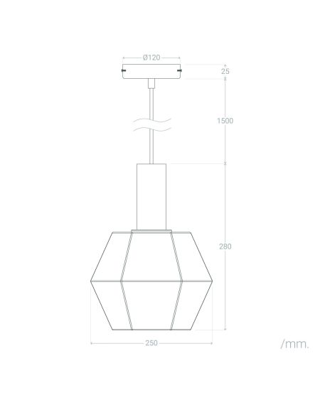 Suspension Verre Diamound