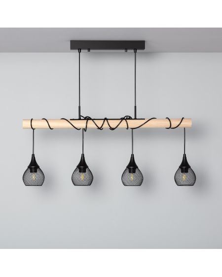 Suspension Métal et Bois Monah
