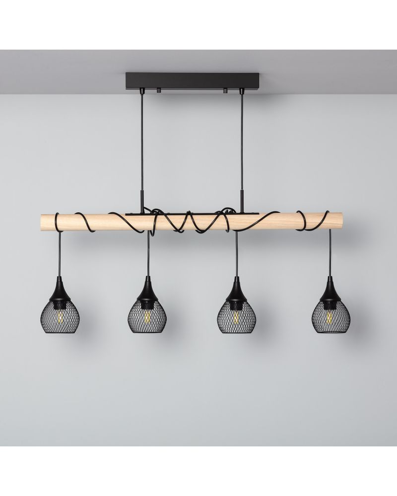 Suspension Métal et Bois Monah