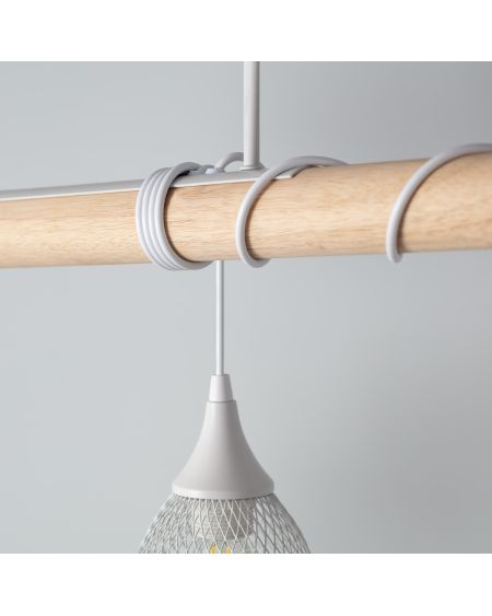 Suspension Métal et Bois Monah