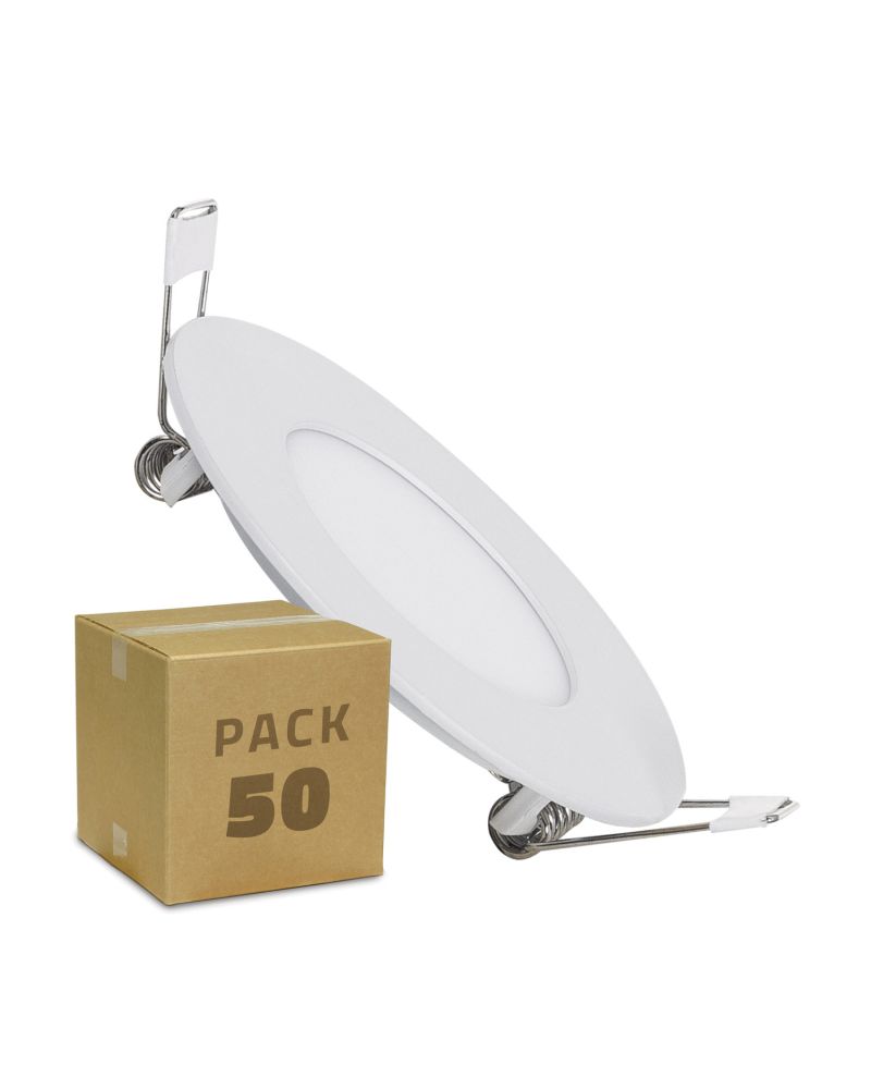 Pack Dalles LED Ronde 3W (50 Un)