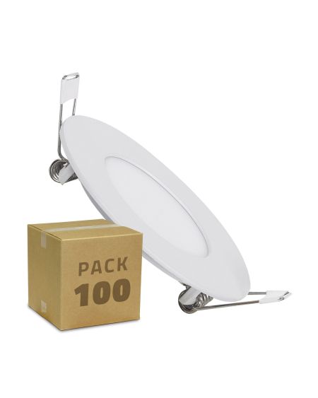 Pack Dalles LED Ronde 3W (100 Un)