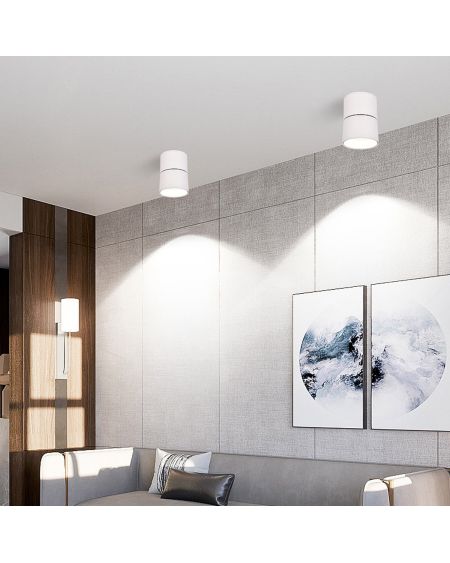 Applique LED Aluminium Ronde New Onuba 15W Blanche