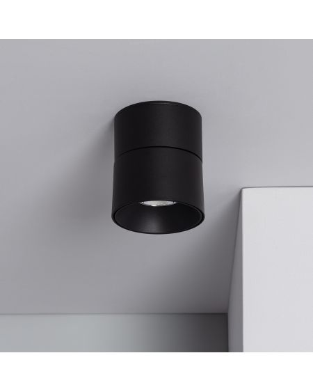 Applique LED Aluminium Ronde New Onuba 15W Noire