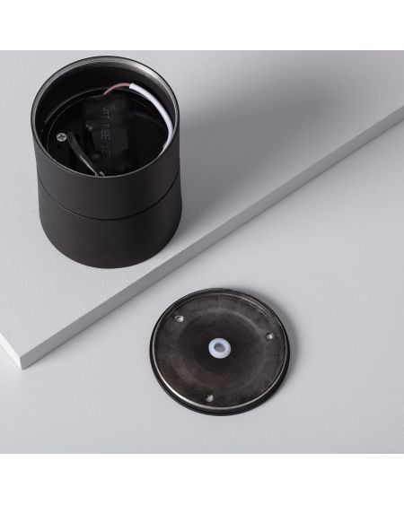 Applique LED Aluminium Ronde New Onuba 15W Noire
