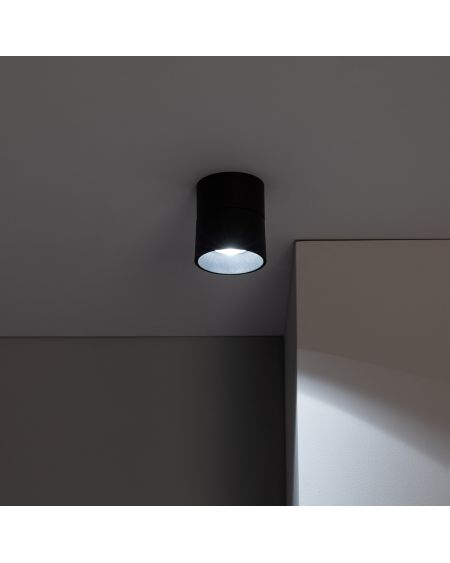 Applique LED Aluminium Ronde New Onuba 15W Noire