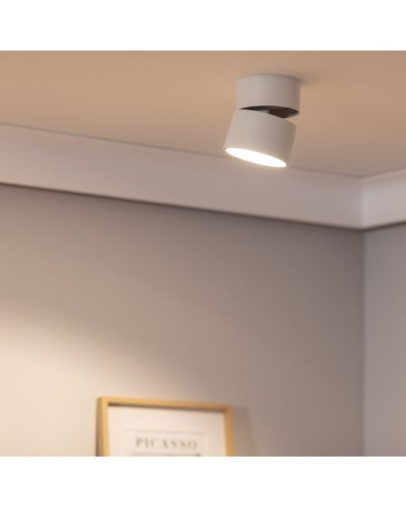 Applique LED Aluminium Ronde New Onuba 30W Blanche