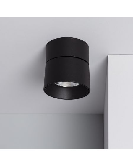 Applique LED 30W Aluminium Ronde Noire New Onuba