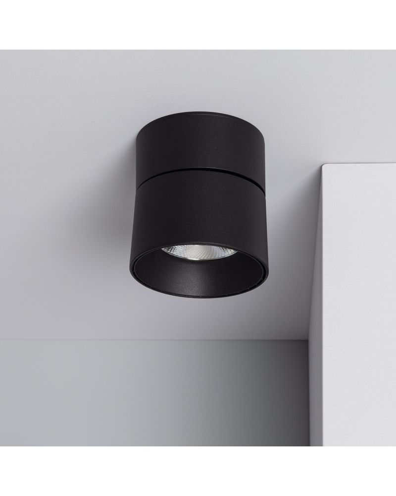 Applique LED 30W Aluminium Ronde Noire New Onuba