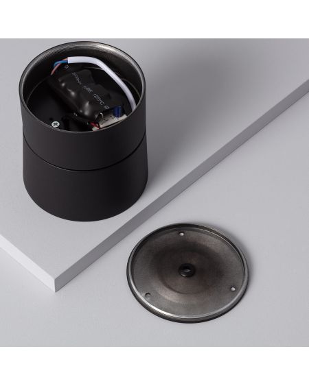 Applique LED 30W Aluminium Ronde Noire New Onuba