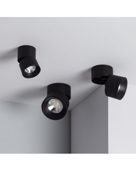 Applique LED 30W Aluminium Ronde Noire New Onuba