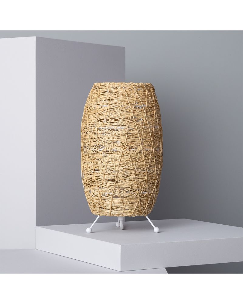 Lampe à Poser Rotin Yumurta