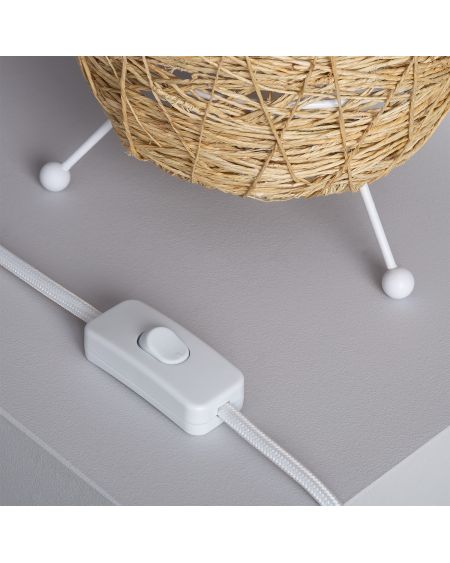 Lampe à Poser Rotin Yumurta
