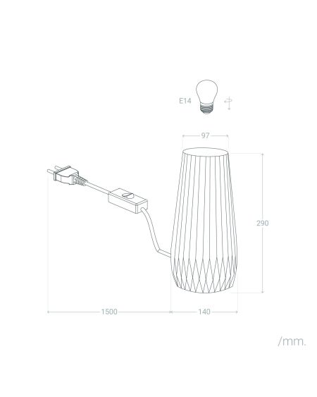 Lampe à Poser CéramiqueTeide