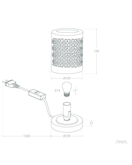 Lampe à Poser Céramique Kibo
