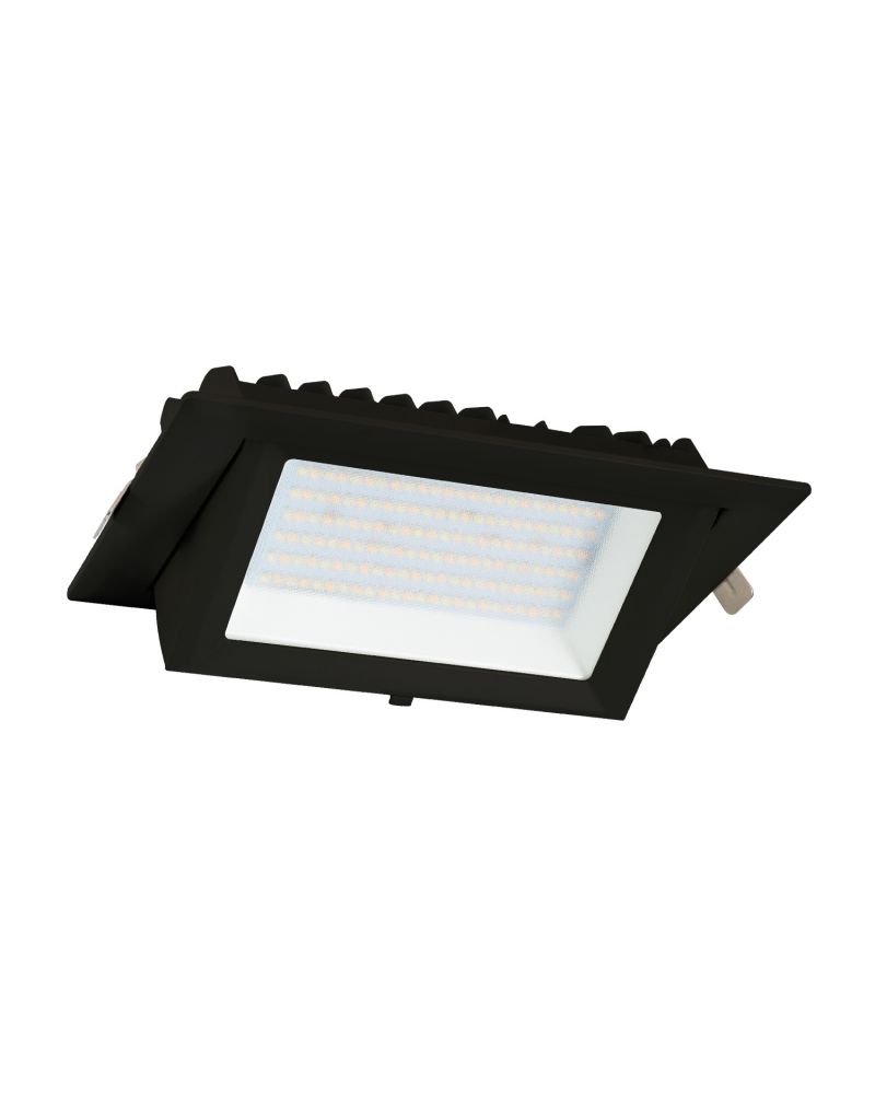 Spot Downlight LED Rectangulaire Orientable 48W Noir  130 lm/W LIFUD