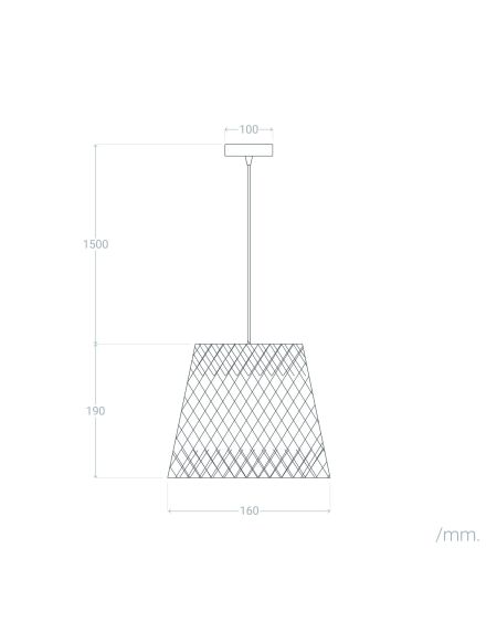 Suspension Fibre Naturelle Gata