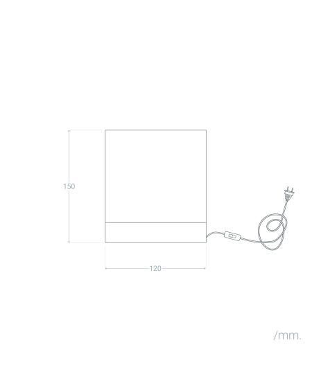 Lampe à Poser Bois et Verre Retilles