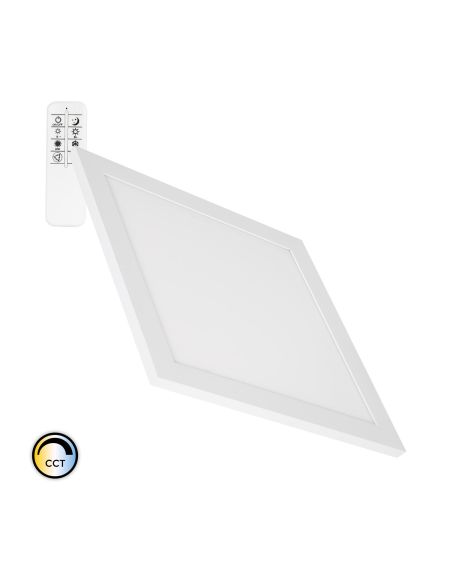 Panneau LED 30x30cm 20W 2000lm Dimmable CCT Sélectionnable avec Télécommande