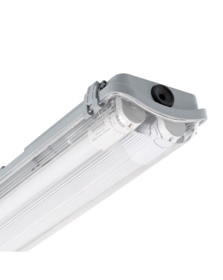Réglette Étanche IP65 + 2 Tubes LED 150cm Connexion Latérale