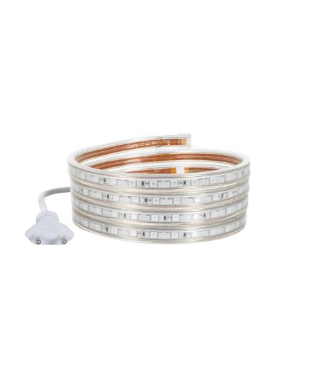 Ruban LED 220V AC 60LED/m Rose IP65 sur Mesure Largeur 14mm Coupe tous les 100cm