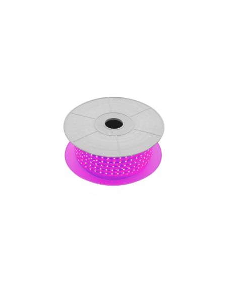 Ruban LED 220V AC 60LED/m Rose IP65 sur Mesure Largeur 14mm Coupe tous les 100cm