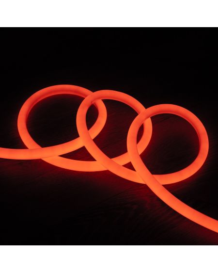 Néon LED Flexible 360º Rond Dimmable 120LED/m 220V AC Orange IP67 sur Mesure Coupe tous les 100cm