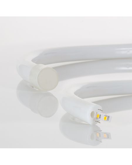 Néon LED Flexible 360º Rond Dimmable 120LED/m 220V AC Orange IP67 sur Mesure Coupe tous les 100cm