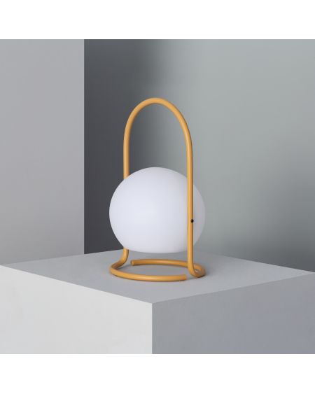 Lampe à Poser LED Portative Extérieure Métal 2.5W Mkono avec Batterie Rechargeable USB