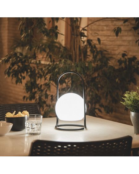 Lampe à Poser LED Portative Extérieure Métal 2.5W Mkono avec Batterie Rechargeable USB